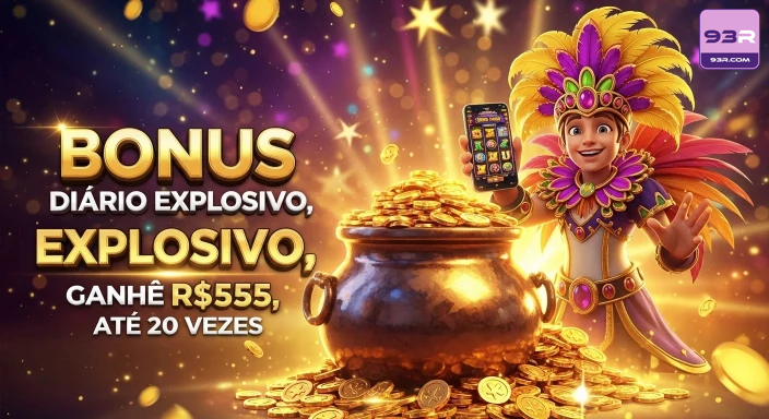 93r — seção que apresenta jogos em evidência, com hierarquia visual clara, pensado para guiar o olhar para botões